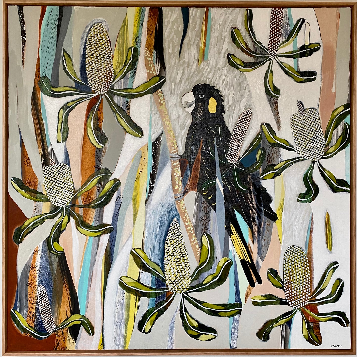 Black Cockatoo Abstract