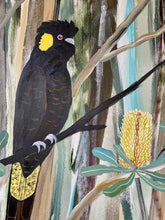 Load image into Gallery viewer, Black Cockatoos in the Natives #3