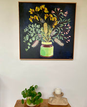 Load image into Gallery viewer, Natives with Honeyeater and Green Vase #2