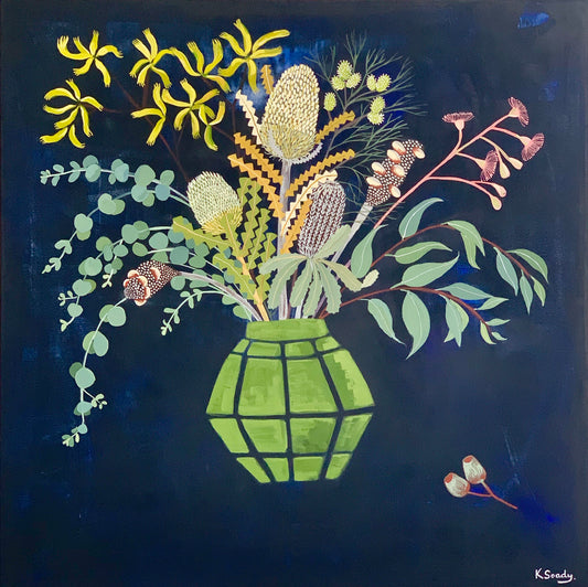 Natives with Green Vase