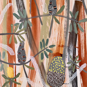 Bright Day Banksia #1 - framed in Oak
