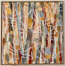 Load image into Gallery viewer, Bright Day Banksia #2 - framed in Oak